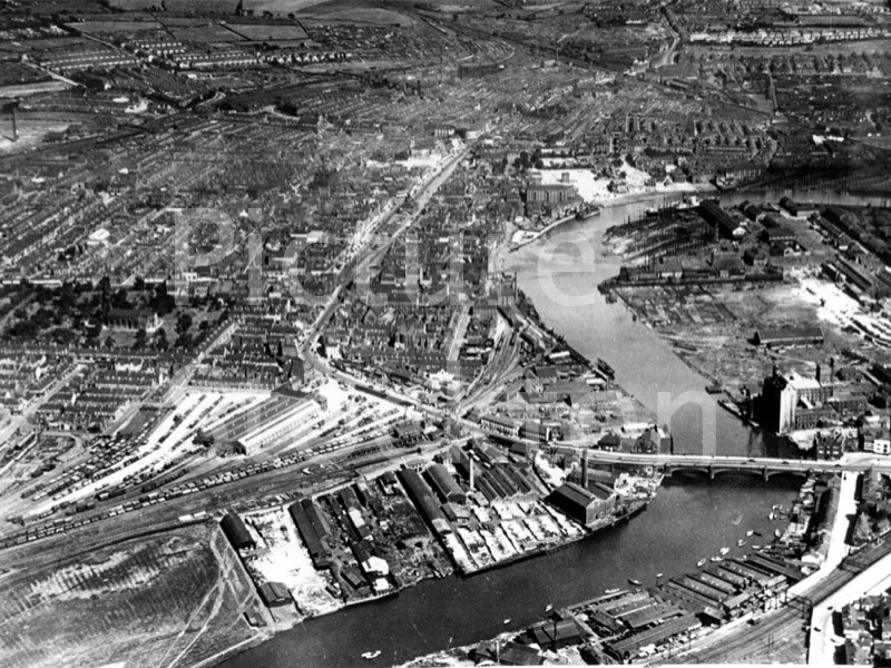 An aerial view of StocktononTees Picture Stockton Archive