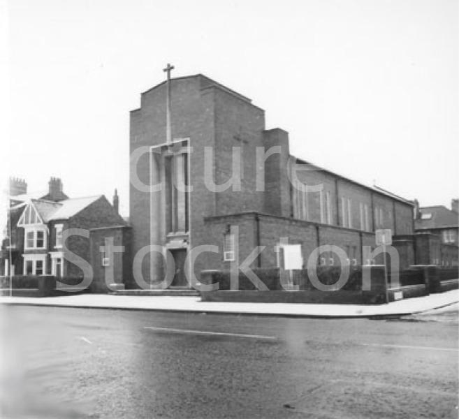 St Cuthberts Church. c1985 Picture Stockton Archive