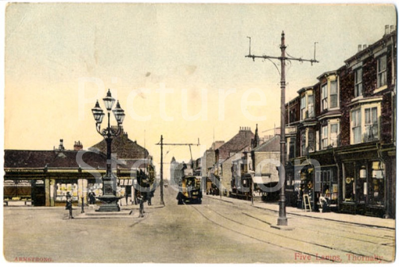 The Five Lamps, Thornaby c1905 Picture Stockton Archive